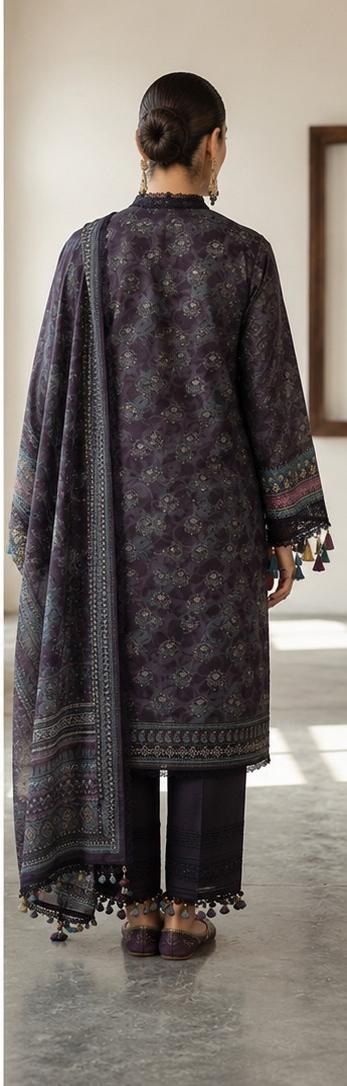 Wirsa By Zainab Unstitched Printed Lawn 3pc