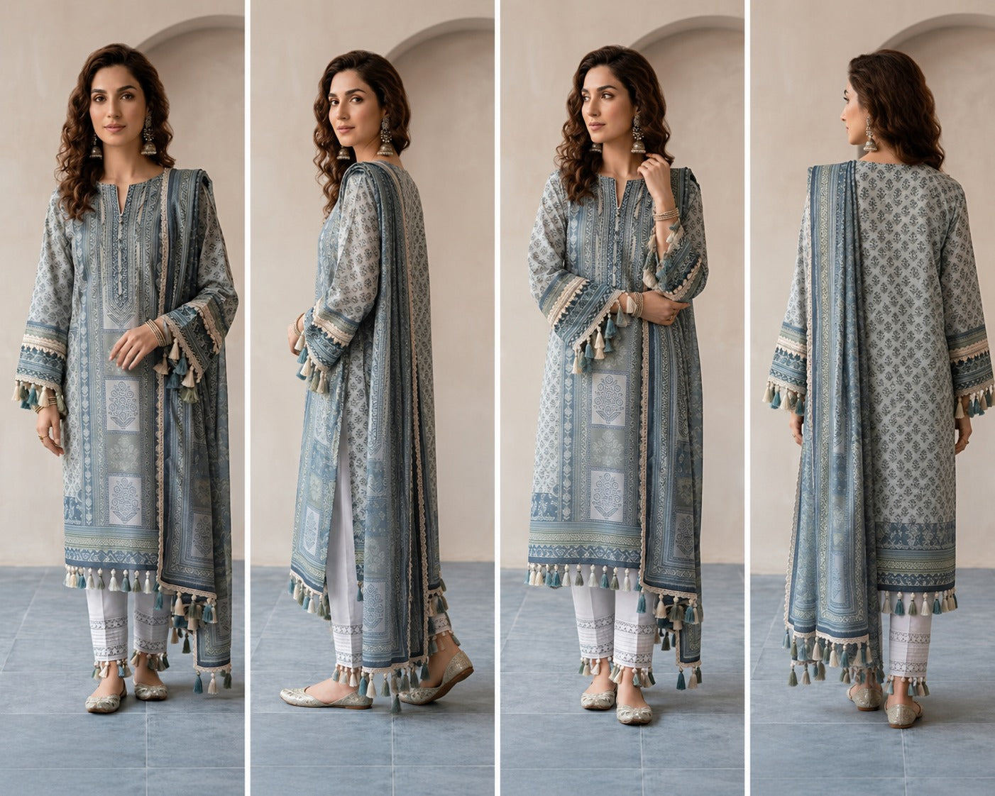 Wirsa By Zainab Unstitched Printed Lawn 3pc