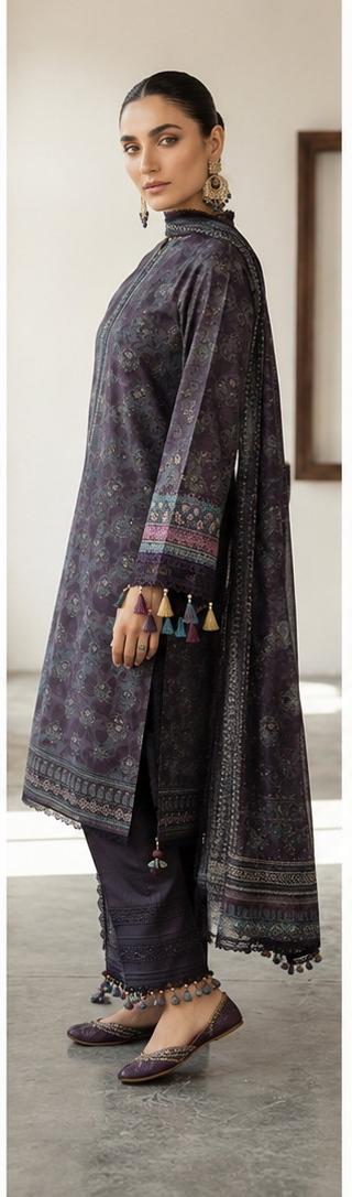 Wirsa By Zainab Unstitched Printed Lawn 3pc