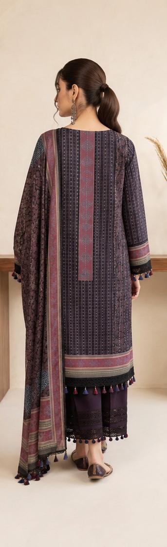 Wirsa By Zainab Unstitched Printed Lawn 3pc