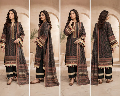 Wirsa By Zainab Unstitched Printed Lawn 3pc
