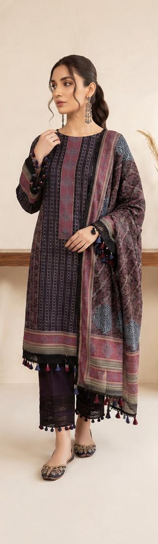 Wirsa By Zainab Unstitched Printed Lawn 3pc